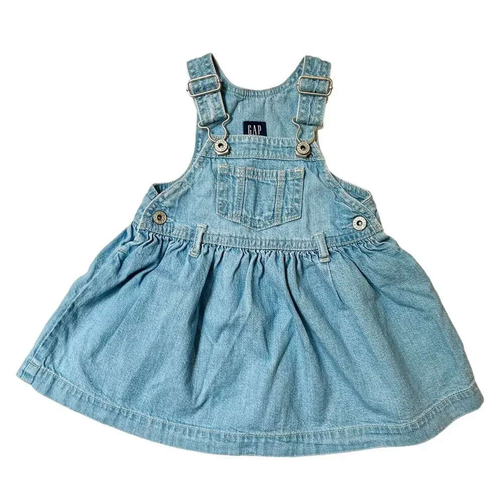 Gap Denim Skirtall Dress Size 6-12 Months